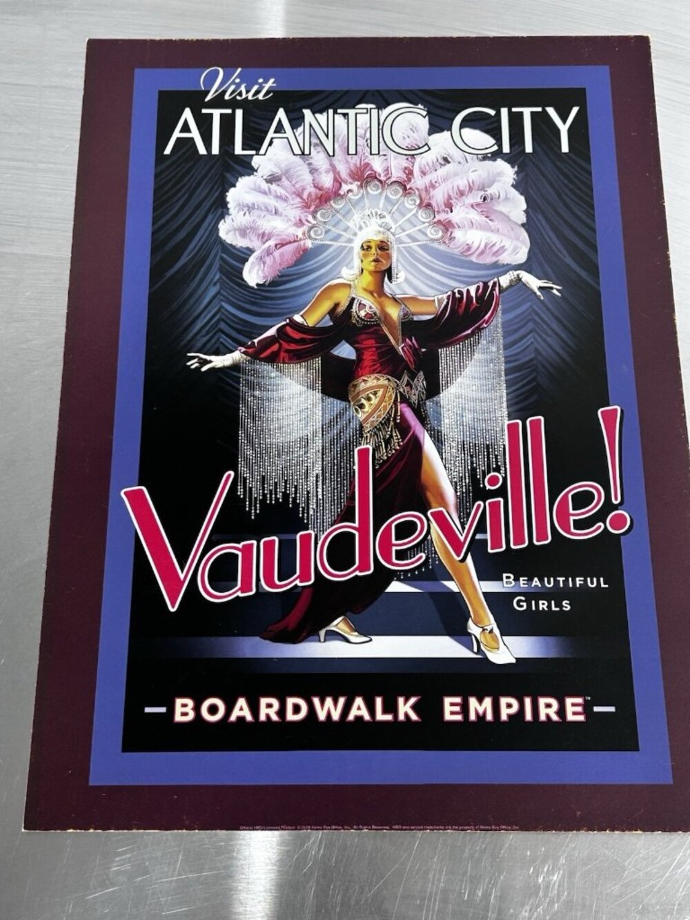 Boardwalk Empire Poster HBO Promo Art Deco Atlantic City Vaudeville Show Girls
